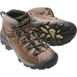 KEEN Men's Targhee Mid Waterproof Hiking Boots -Cheap Skechers || Merrell || ADIDAS Store 1365262 201 alt2