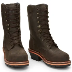 CHIPPEWA Men's Thunderstruck 10" Soft Toe Insulated Logger Boots, Extra Wide Width -Cheap Skechers || Merrell || ADIDAS Store 2080415 202 alt4