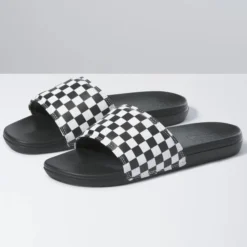VANS Men's Checkerboard La Costa Slide-On Slides -Cheap Skechers || Merrell || ADIDAS Store 2080506 101 alt2