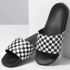 VANS Men's Checkerboard La Costa Slide-On Slides -Cheap Skechers || Merrell || ADIDAS Store 2080506 101 alt4